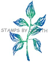 I-146 Carved Leaves Stem